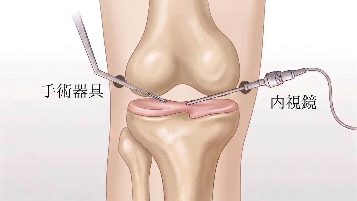関節鏡手術のイラスト図